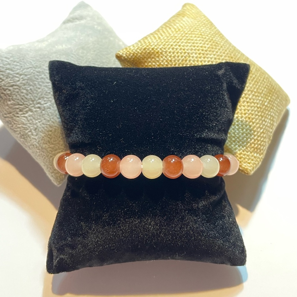 Glass Bead Bracelet - Earth Tone